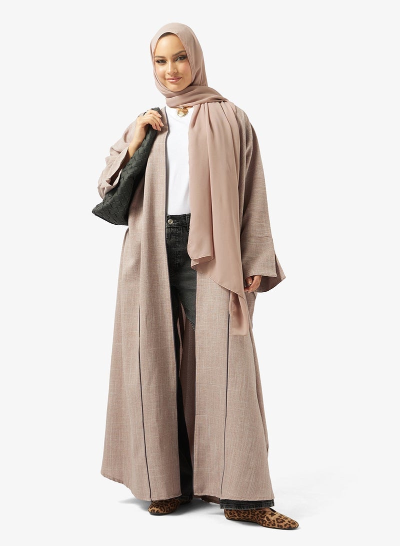 هيا كلوزيت عباية مفتوحة من الأمام ومزينة - Image 2